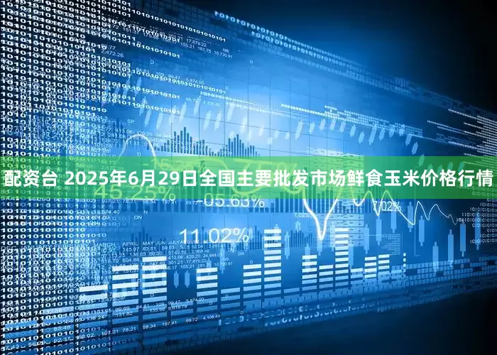 配资台 2025年6月29日全国主要批发市场鲜食玉米价格行情